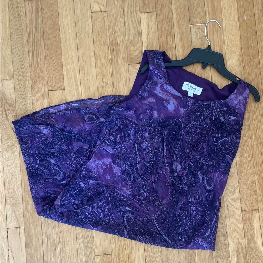 Studio Purple Paisley Dress